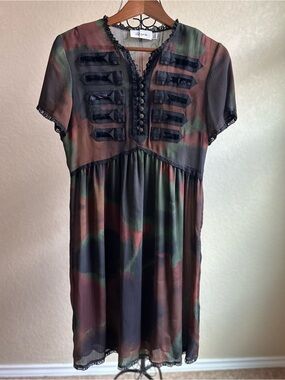 Coach 1941 sheer chiffon midi dress